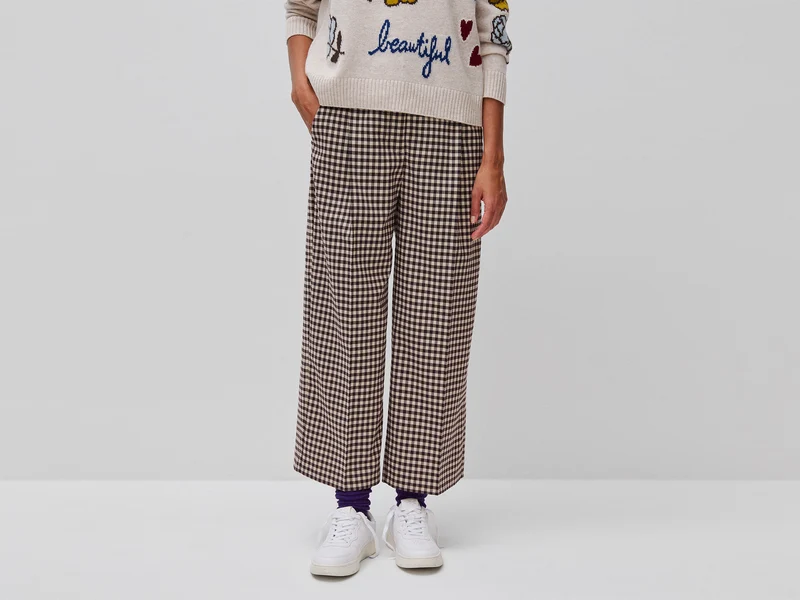 Pantaloni a quadretti vichy