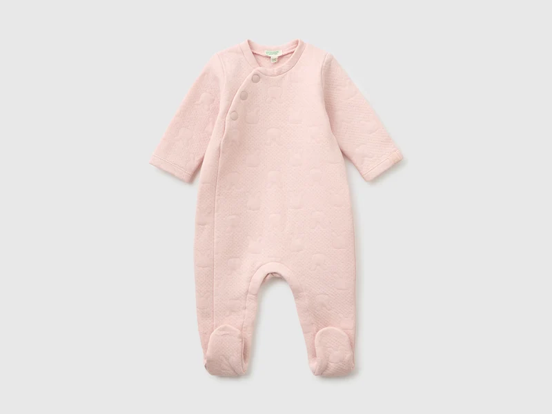 Tutina con coniglietti jacquard