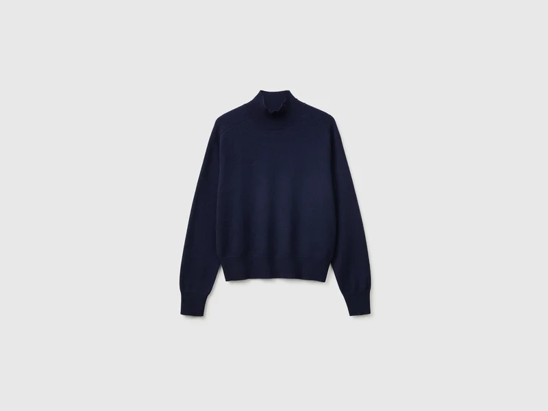 Maglia dolcevita in misto cashmere