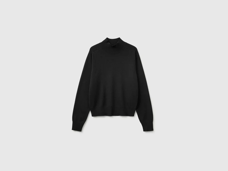 Maglia dolcevita in misto cashmere