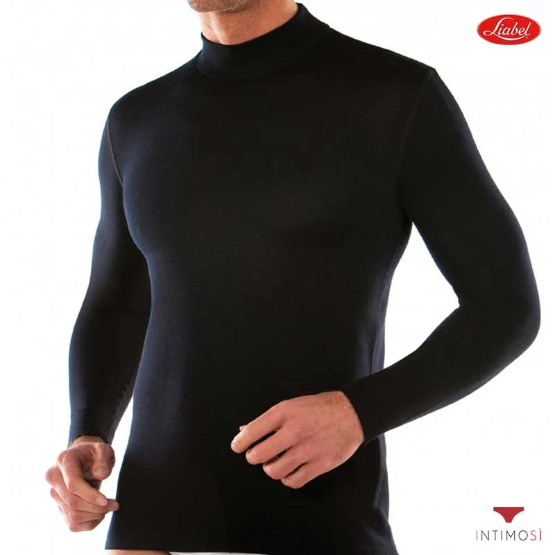 Maglia lupetto manica lunga in cotone misto lana | Liabel
