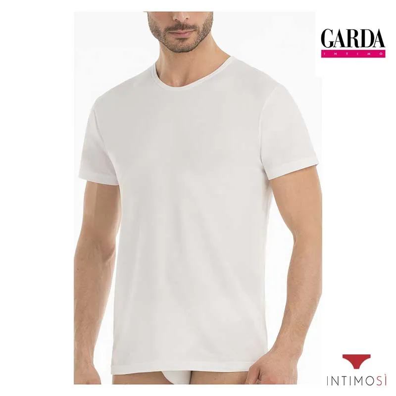 Maglia manica corta girocollo in cotone elastico Conf. 3 Pz | Garda 2052