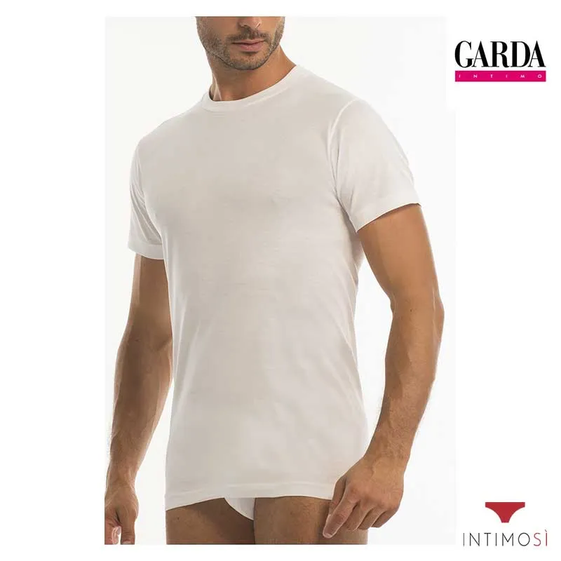 Maglia manica corta girocollo in filo di scozia Conf. 3 Pz | Garda 0032