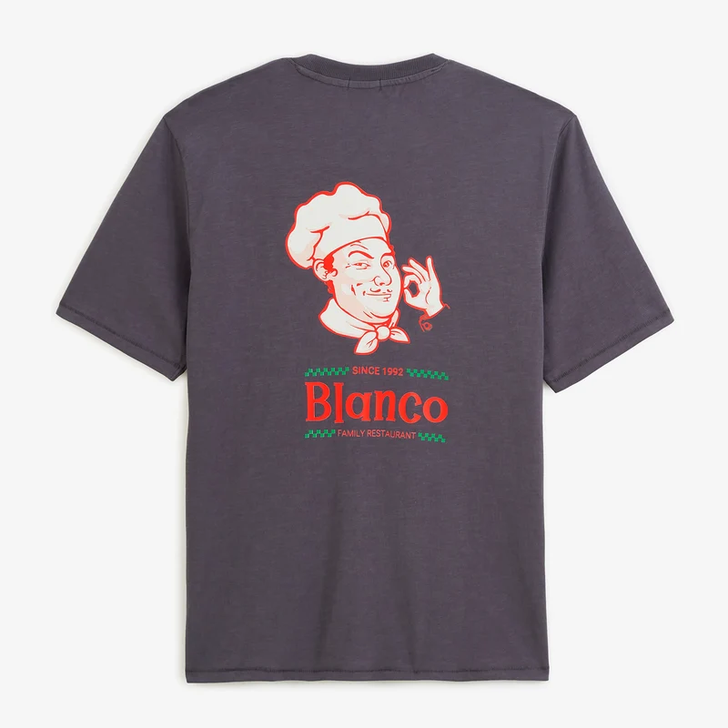 T-shirt manches courtes coton gris Napoli SBPLAY