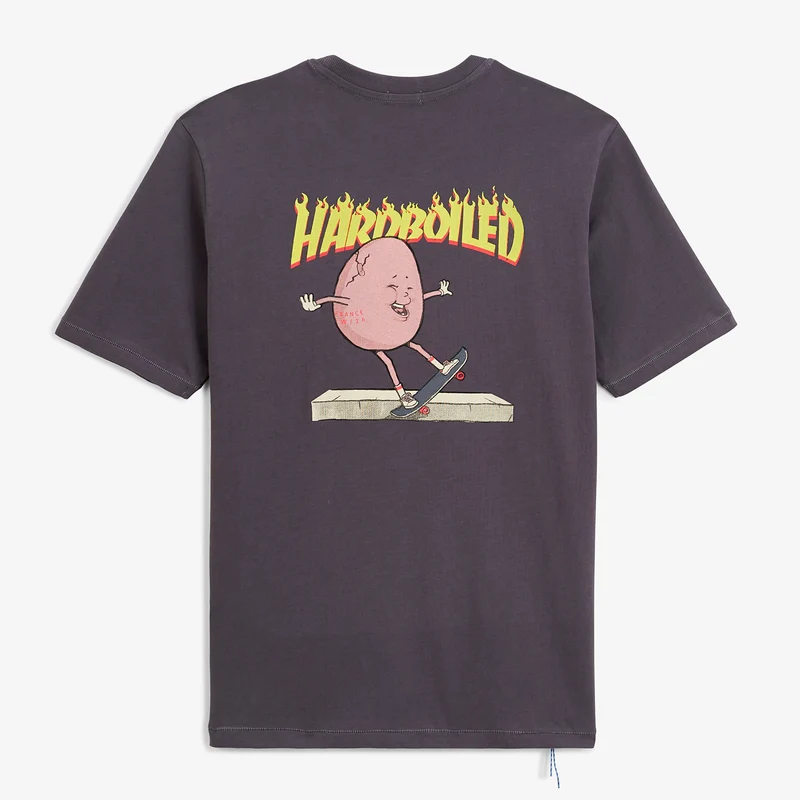 T-shirt manches courtes oversize gris Hardboiled SBPLAY