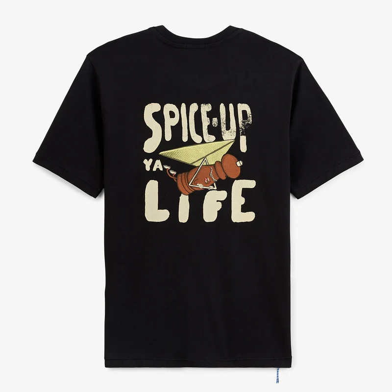 T-shirt manches courtes oversize noir Spice-Up Ya Life SBPLAY