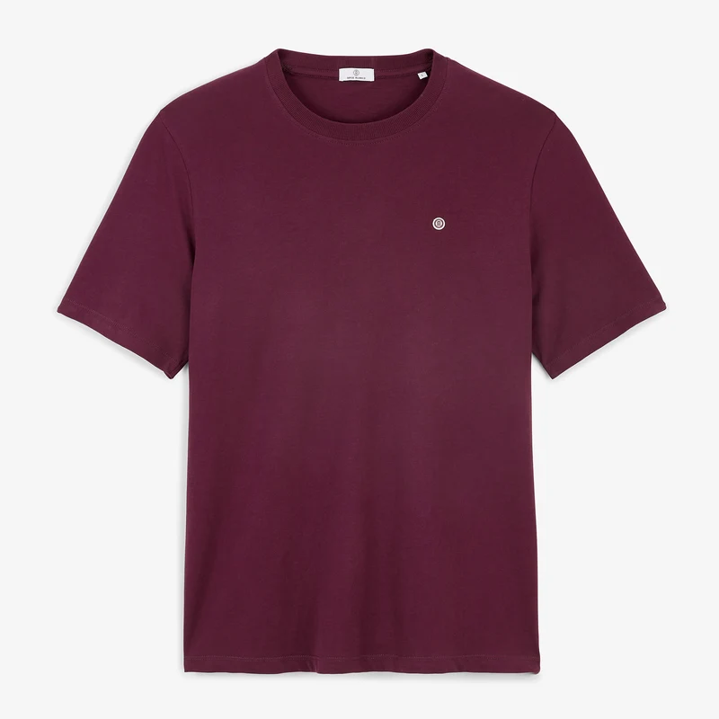 T-shirt manches courtes coton rouge Théo