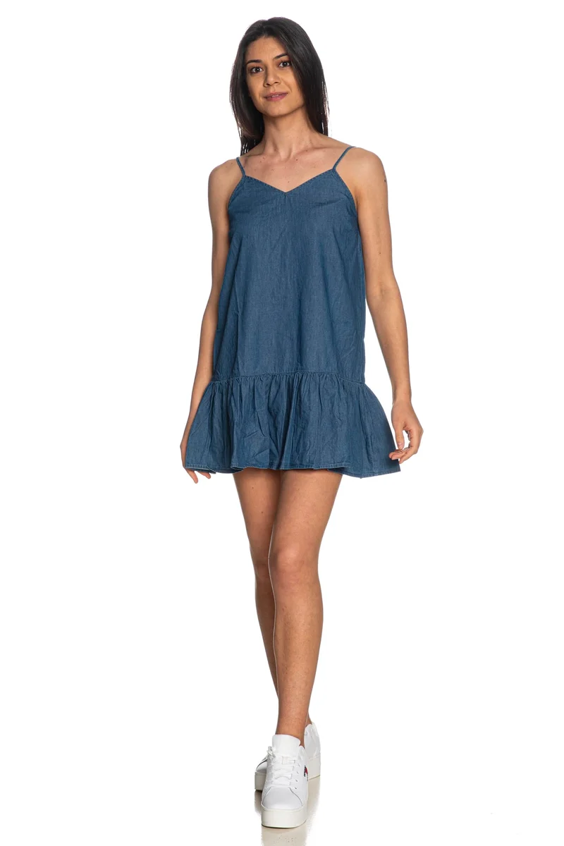 Abito Jeans Corto Only Nova Da Donna Denim Blu Medio