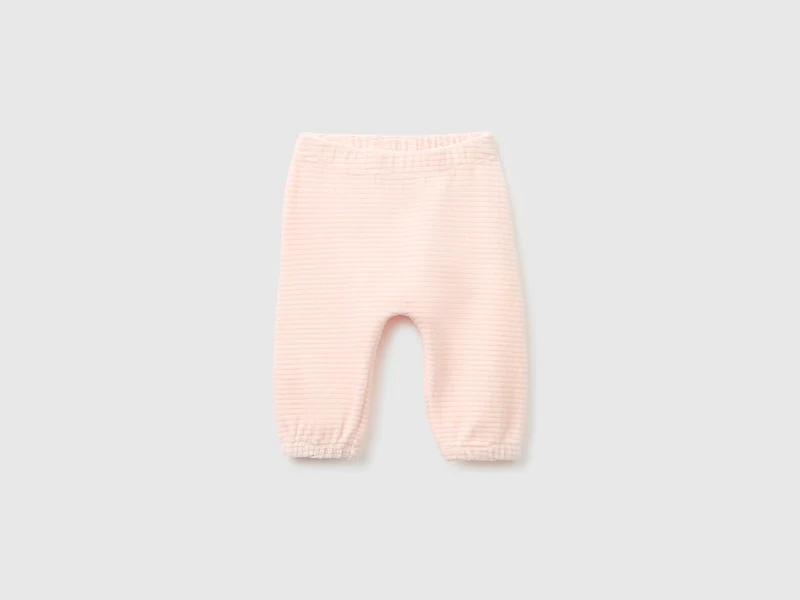 Pantaloni in ciniglia con ricamo