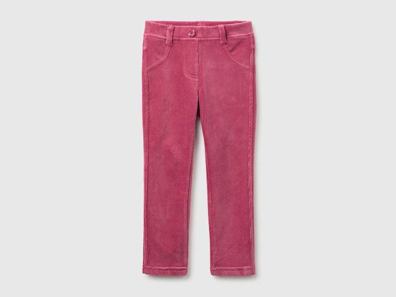 Pantaloni in ciniglia a costine