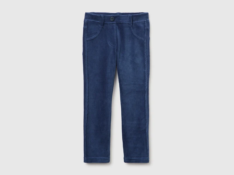 Pantaloni in ciniglia a costine