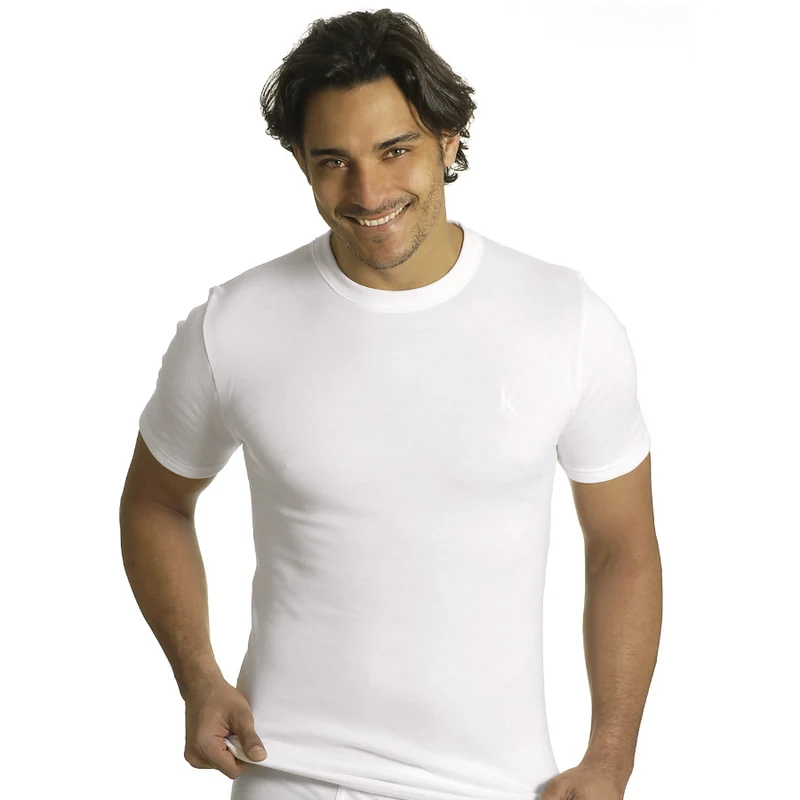 Maglia mezza manica girocollo in caldo cotone | Axiom 6515