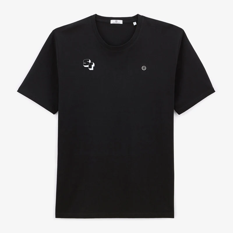 T-shirt manches courtes 100% coton noir ST 3D Stade Toulousain