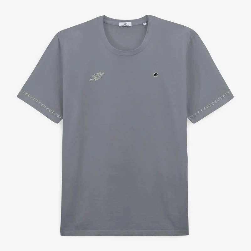 T-shirt manches courtes coton gris 1907 Stade Toulousain
