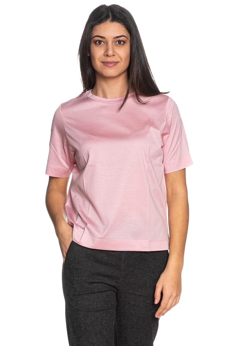 T Shirt Gran Sasso Giro Scotland Da Donna Rosa Flamingo