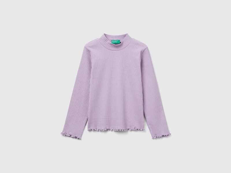 Maglietta slim fit in cotone stretch
