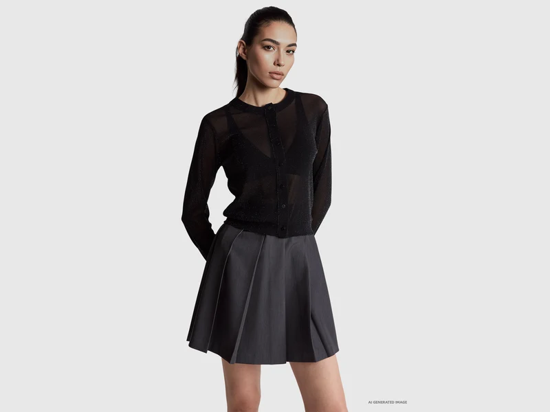 Cardigan con lurex