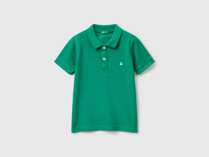 Polo manica corta in puro cotone
