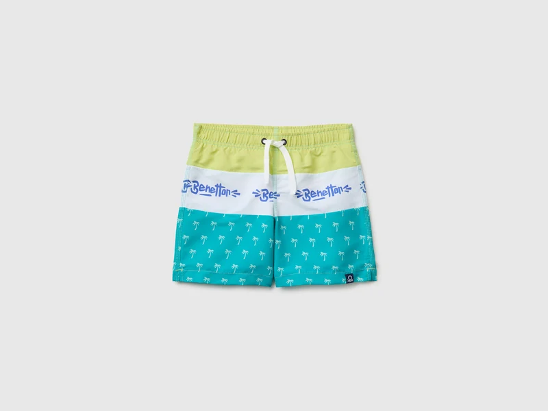 Boxer mare color block con stampe