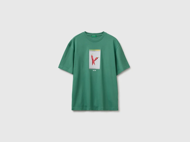 T-shirt relaxed fit con stampa