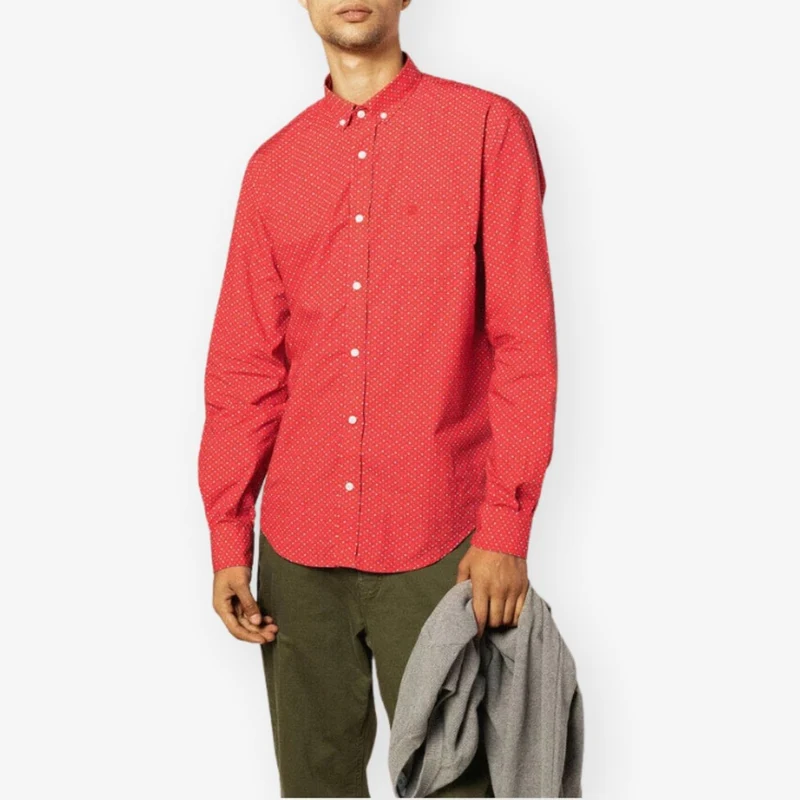 Chemise Manches Longues À Imprimé Flocons Fantaisie