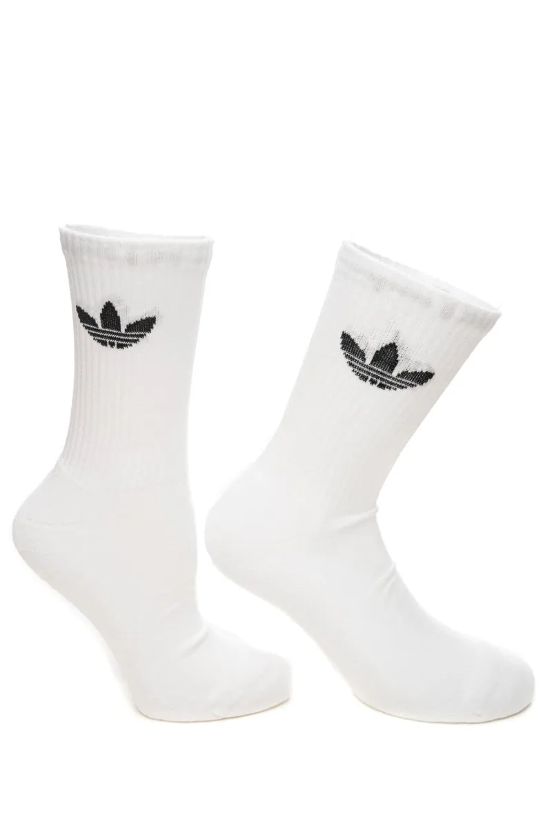 Calzini Adidas Unisex Bianchi Tr Crew 6p