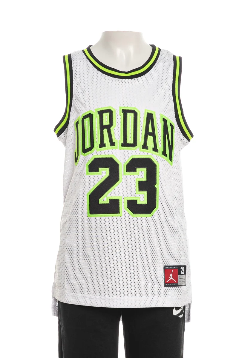 Canotta Jordan Nbr 23 Da Bambino Bianca