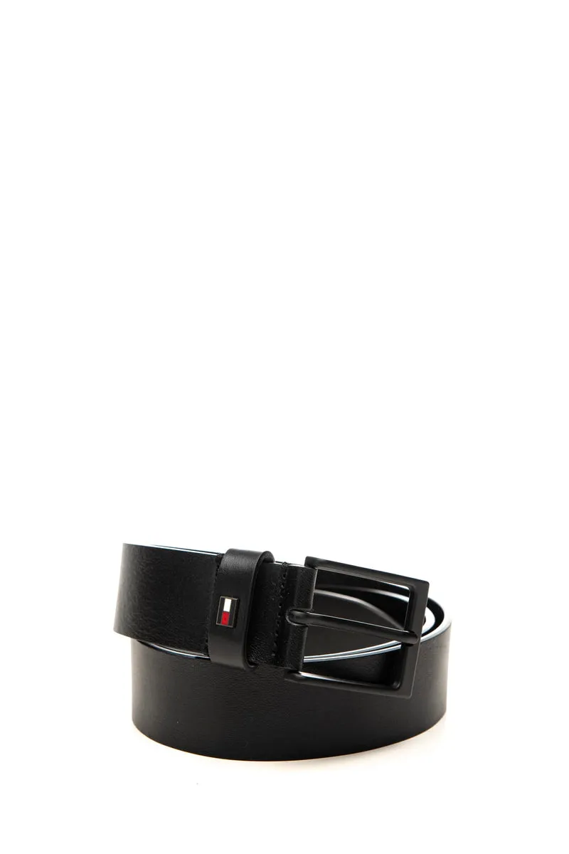 Cinta Tommy Hilfiger Layton 35 Ext Da Uomo Nera In Pelle