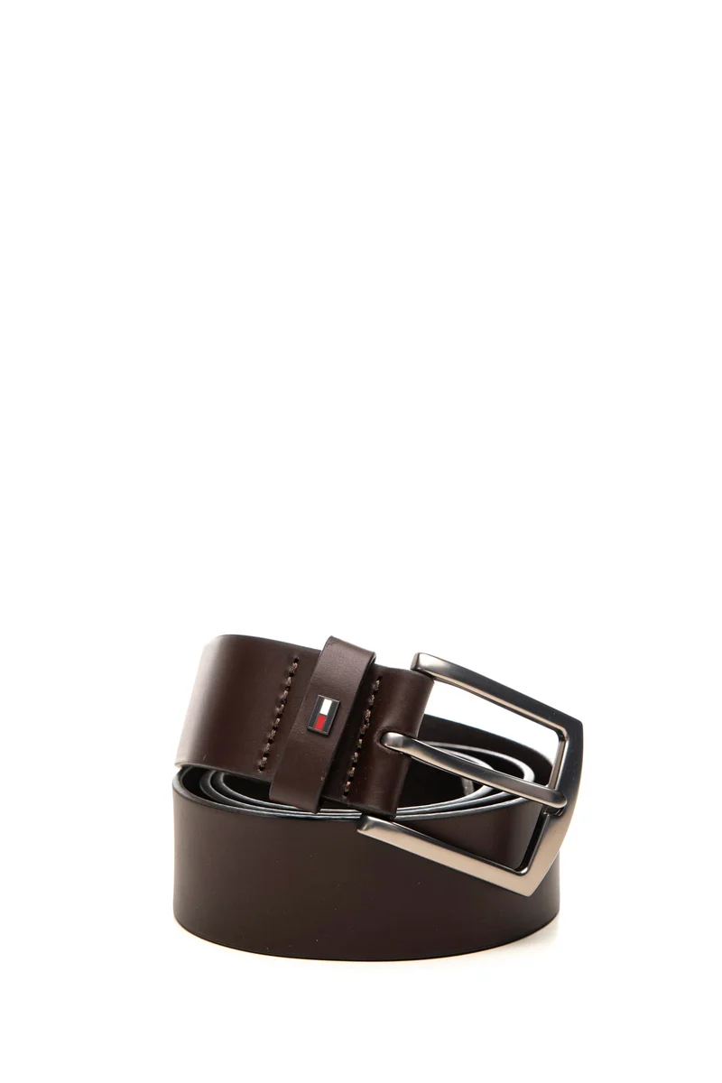 Cinta Tommy Hilfiger Denton 40 Gp Da Uomo Testa Di Moro In Pelle