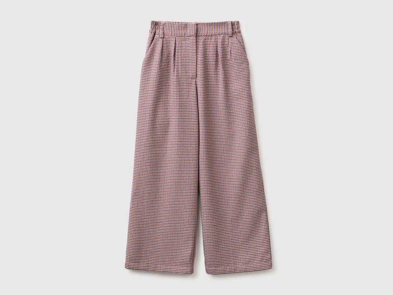 Pantaloni palazzo a quadri