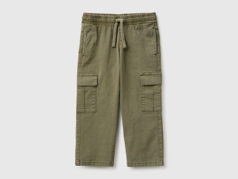 Pantaloni cargo con coulisse