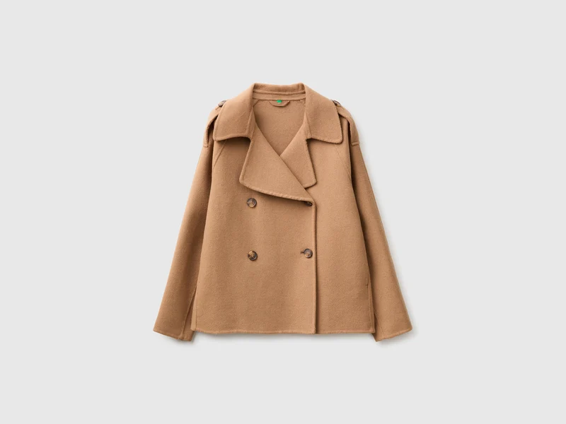 Cappotto corto doppiopetto