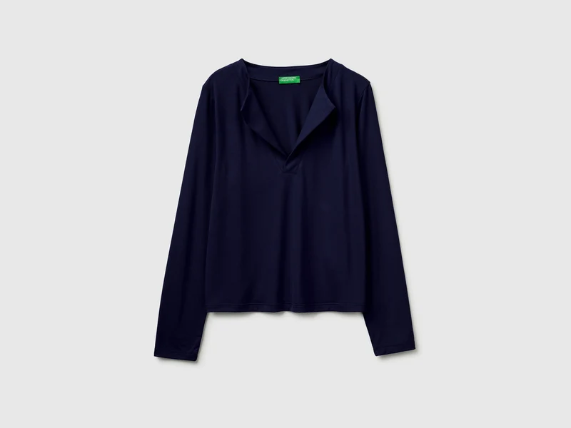 T-shirt con revers