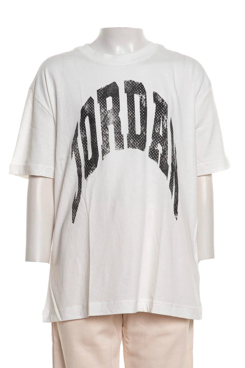 T-Shirt Jordan Ptd Lett Vintage Da Bambino Bianca