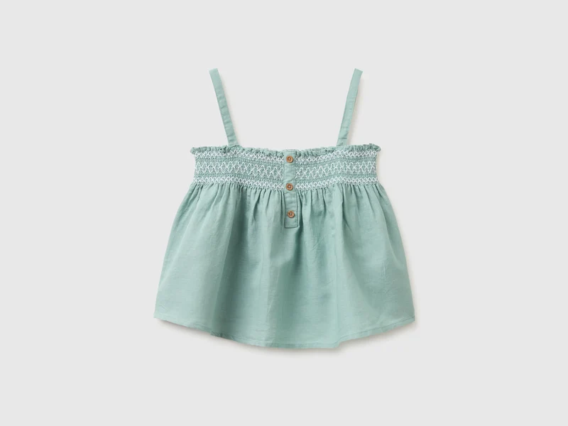 Top in misto lino