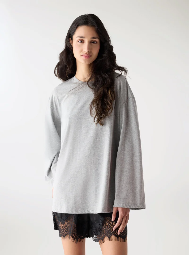T-shirt oversize tinta unita