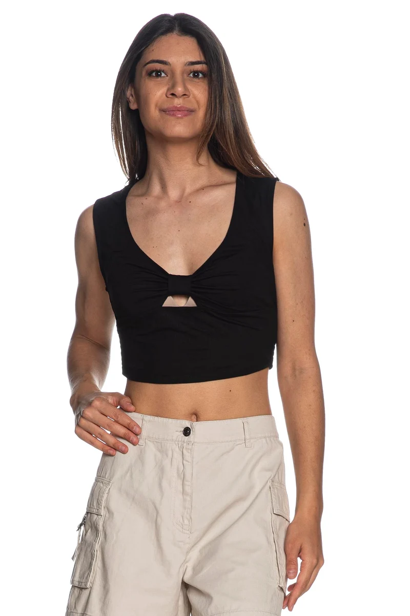 Top Only Jany Da Donna Nero