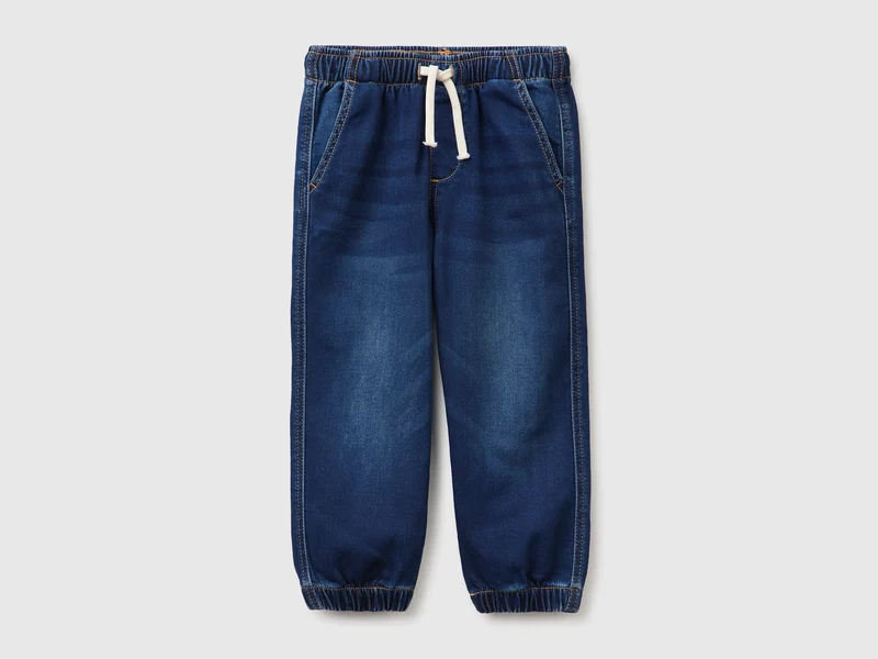 Pantaloni in felpa effetto denim