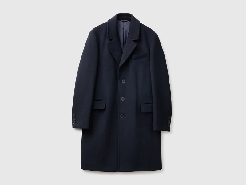 Cappotto lungo monopetto