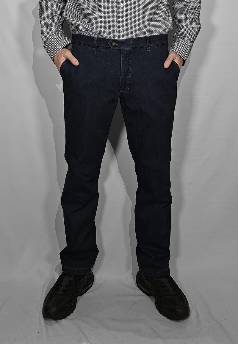 LUIGI MORINI Pantalone Uomo Tessuto Jeans Cotone Imbottito ART. 8499 TUX