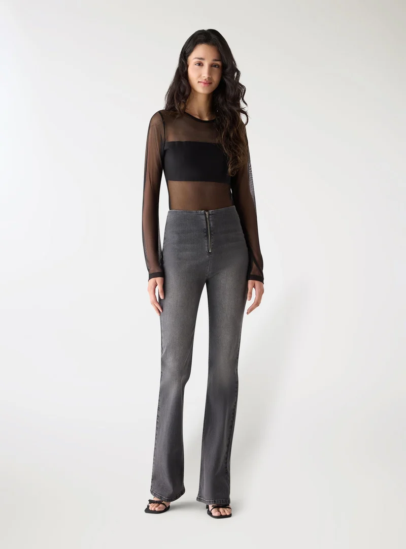 Body in tulle con fascia