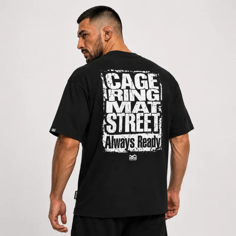 Maglietta Oversize "Cage Ring Mat Street" Phantom Athletics