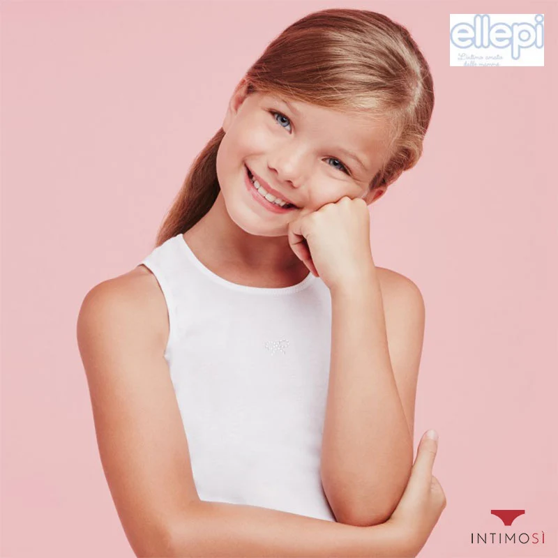 Canotta intima spalla larga 100% cotone Conf. 3 Pz. | Ellepi AL8213