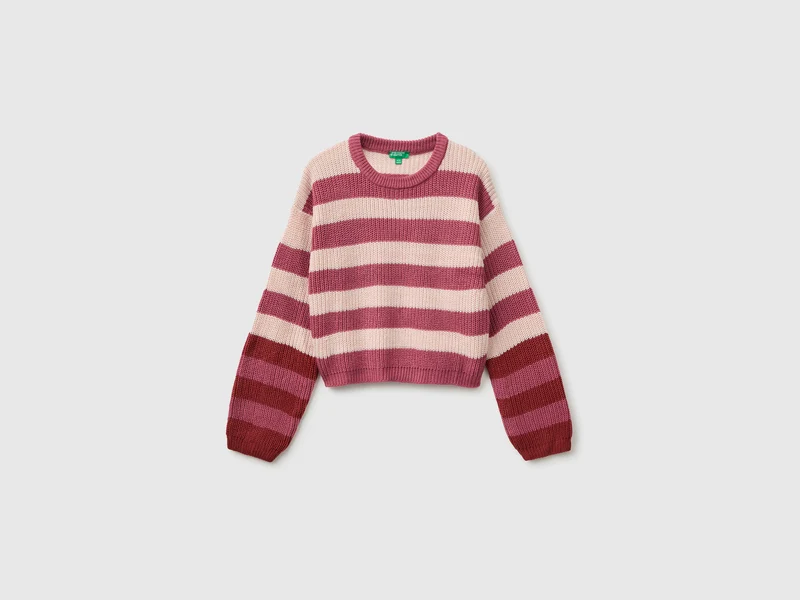 Maglia a righe bicolor