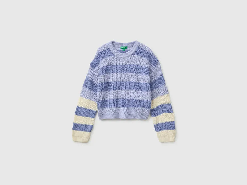Maglia a righe bicolor