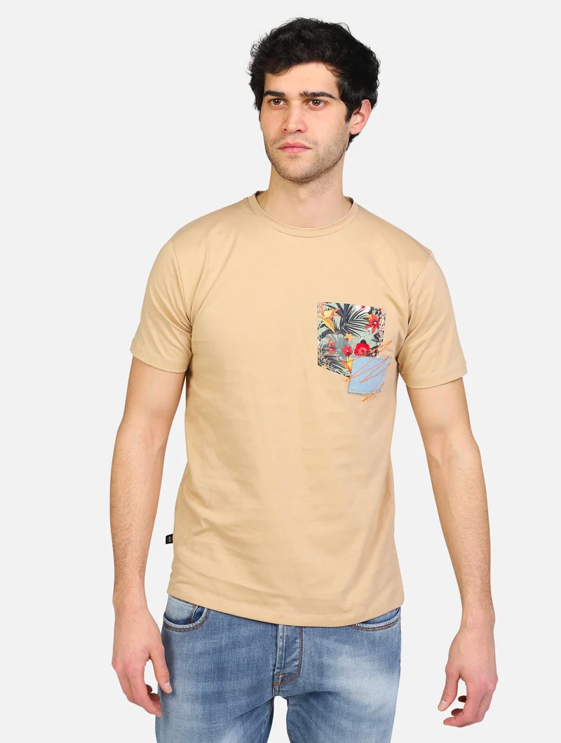 art. tupresab: t-shirt premium girocollo con disegno sul taschino cucito