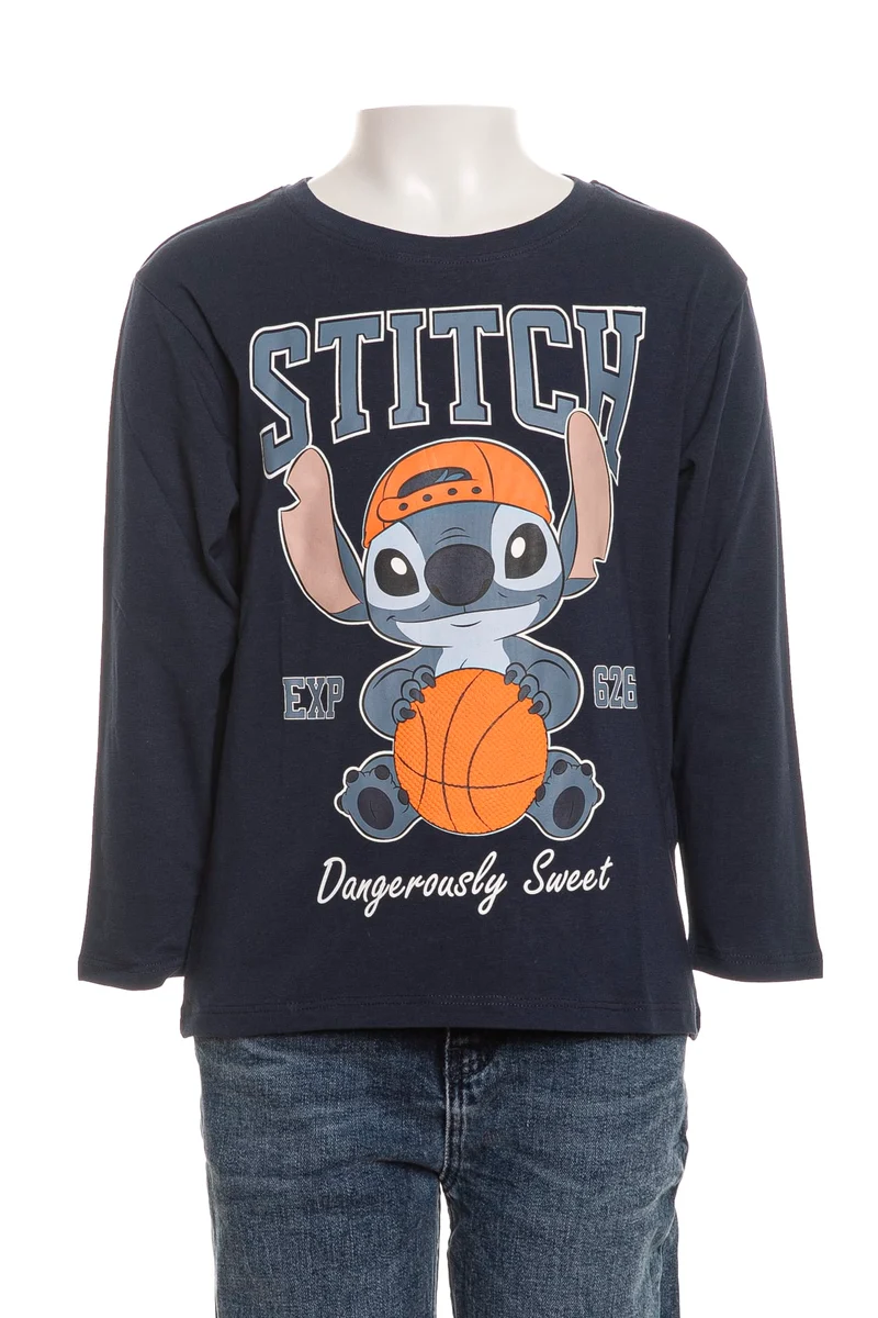 T Shirt Name It Amdres Stitch Da Bambino Blu Marina