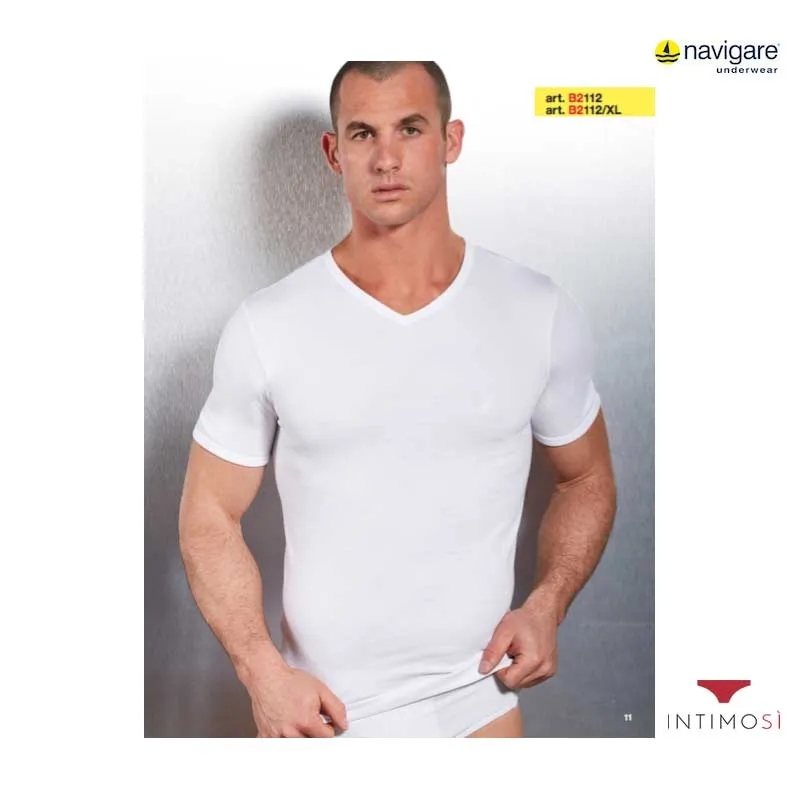 Maglietta intima scollo V cotone interlock Conf. 3 Pz | Navigare 112