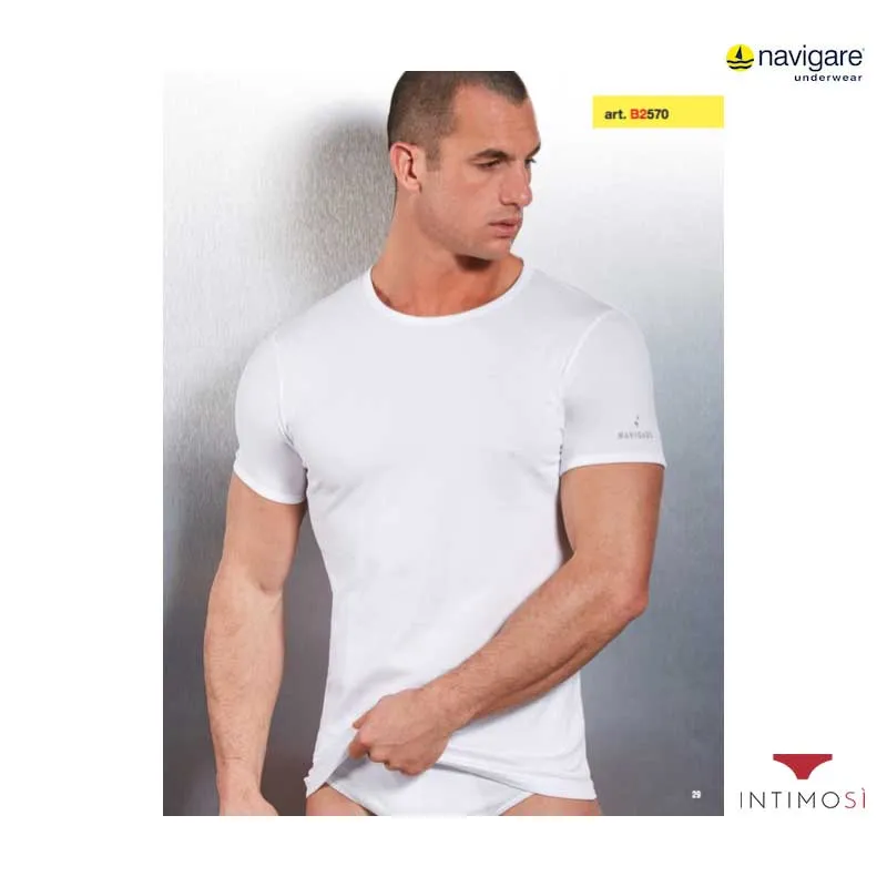 Maglia intima cotone elasticizzato girocollo Conf. 3 Pz | Navigare 570