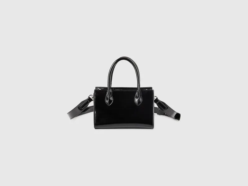 Mini borsa in vernice